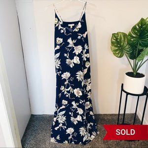 SOLD - Floral Maxi Dress with Side Slits